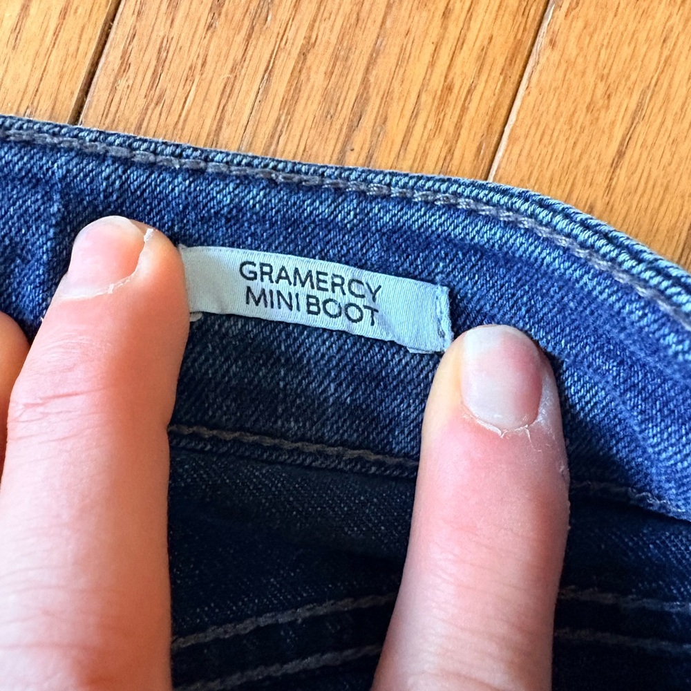 Nine West Gramercy Mini Boot Classic Blue Women's Jeans Sz 8 - Picture 3 of 9